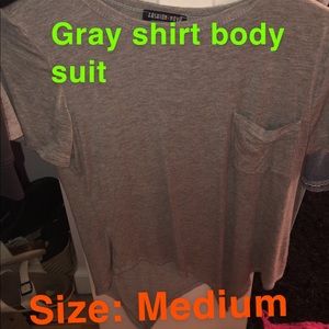 Gray short (body suit)